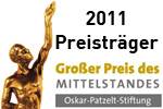 Auszeichnung Großer Preis des Mittelstandes Preisträger 2011